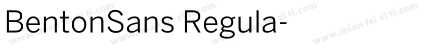 BentonSans Regula字体转换
